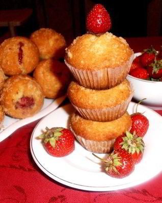 Миндальные маффины с сюрпризом