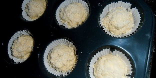 миндальные маффины с сюрпризом