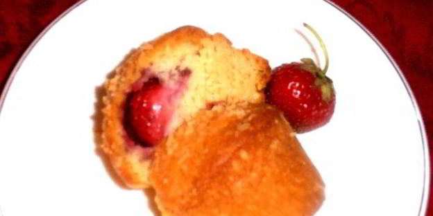 миндальные маффины с сюрпризом