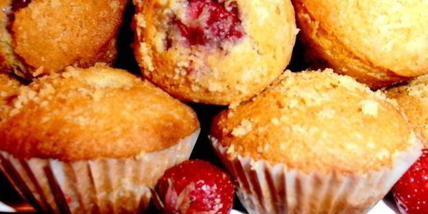 миндальные маффины с сюрпризом