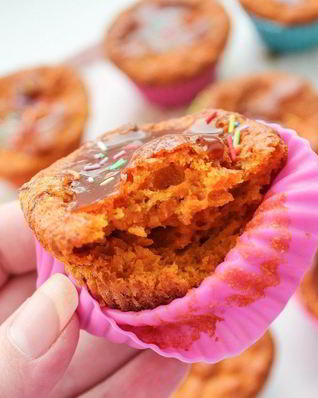 Морковные маффины с ягодами годжи