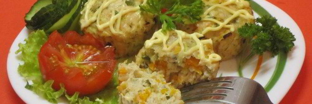 Мясные маффины