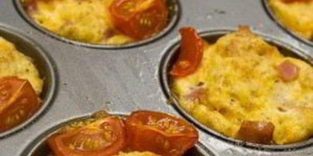 необычные маффины с ветчиной и сыром