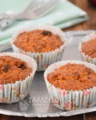 Овсяно-морковные маффины