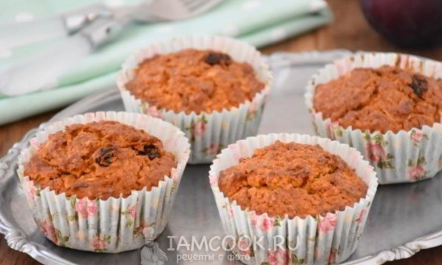 Рецепт овсяно-морковных маффины