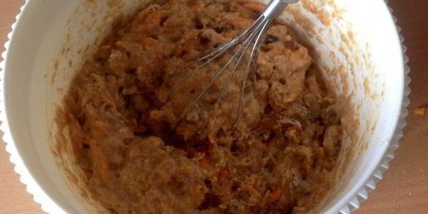 постные морковные маффины