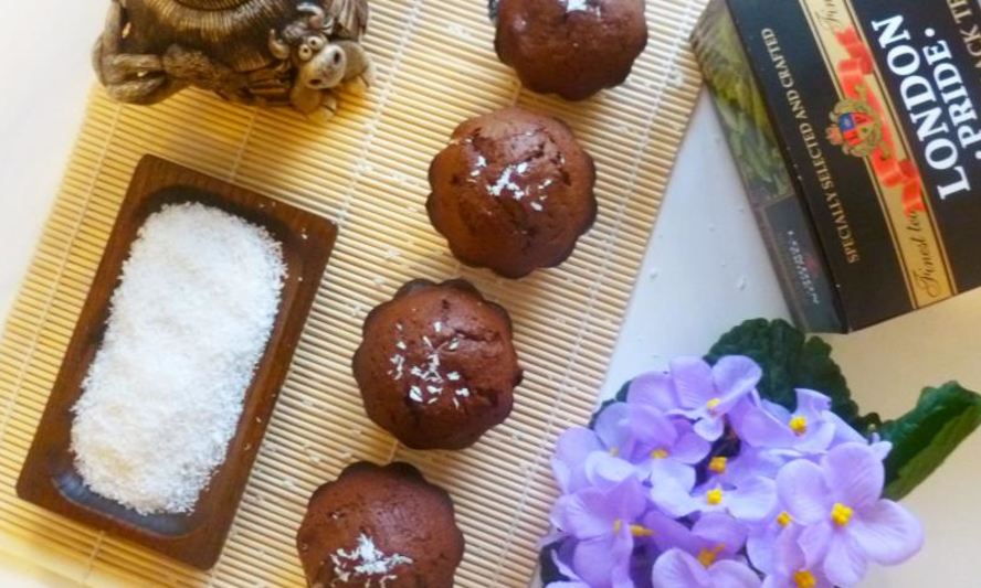 Рецепт шоколадных маффинов с кокосом