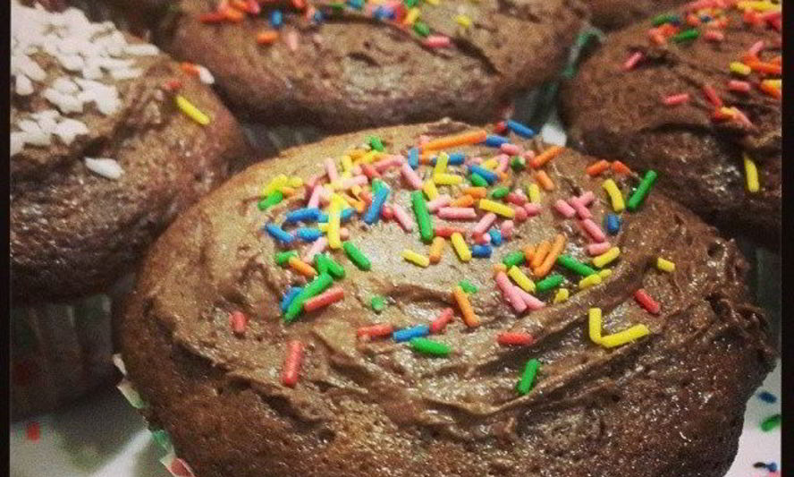 Рецепт шоколадных маффинов с шоколадом