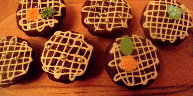 шоколадные маффины с сюрпризом