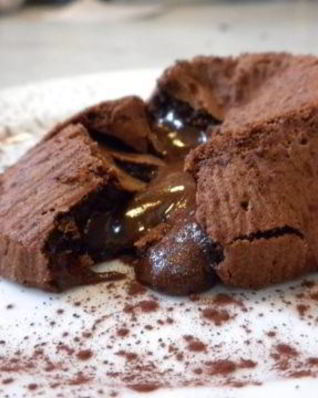 Шоколадные маффины с жидкой начинкой