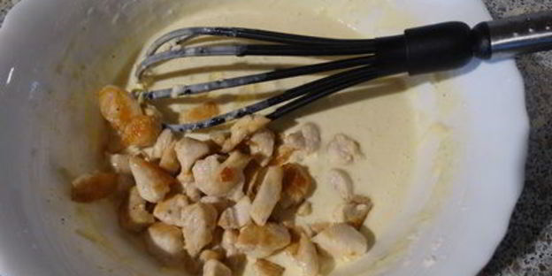 сырные маффины с курочкой