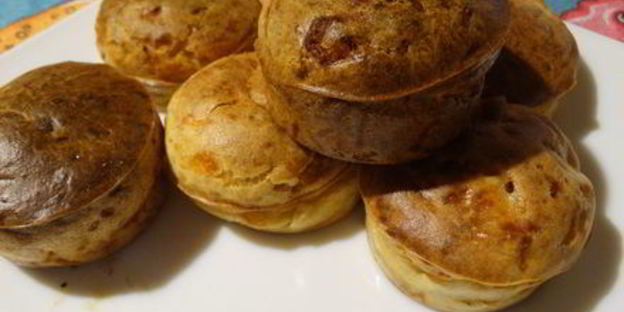 сырные маффины с курочкой