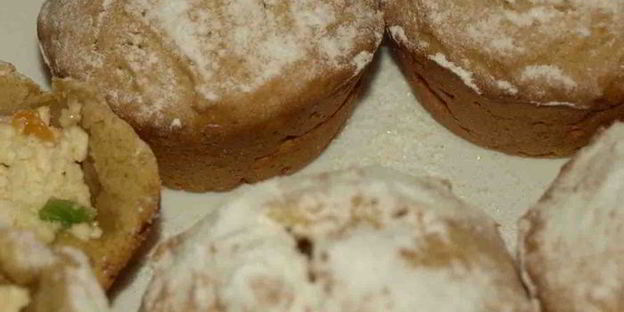 тыквенные маффины с творогом и корицей