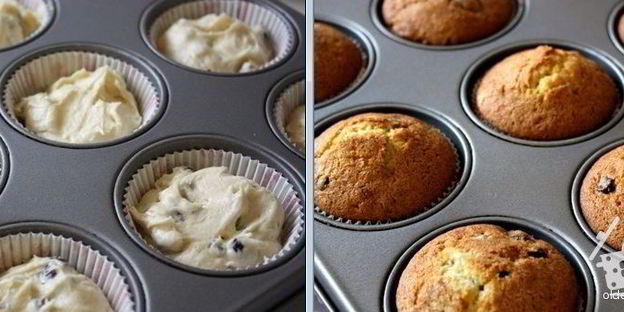 воздушные маффины с сухофруктами