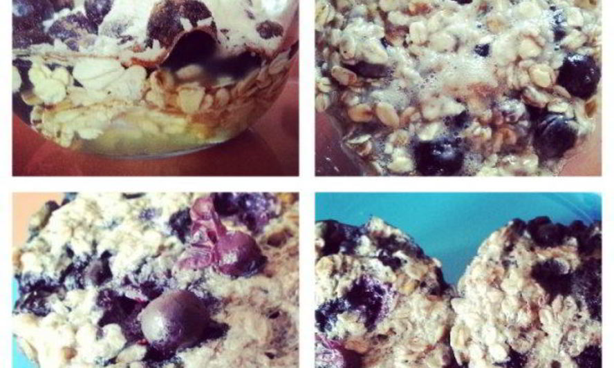 Рецепт ягодных маффинов из овсяных хлопьев