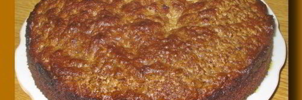 Шоколадный манник с халвой