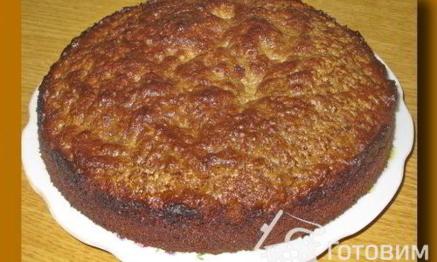 Рецепт шоколадного манника с халвой