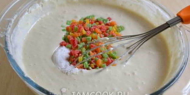 быстрые оладьи с цукатами