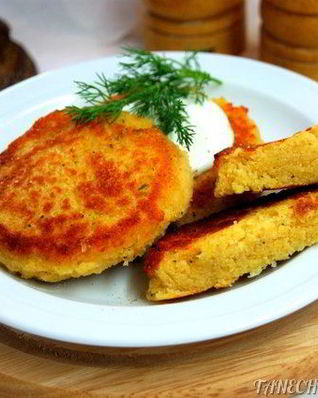 Гороховые постные оладьи