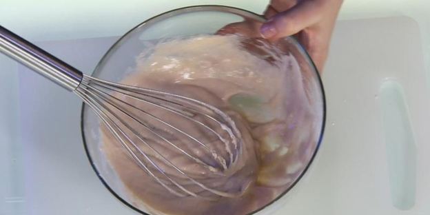 гречневые оладьи с грибным соусом