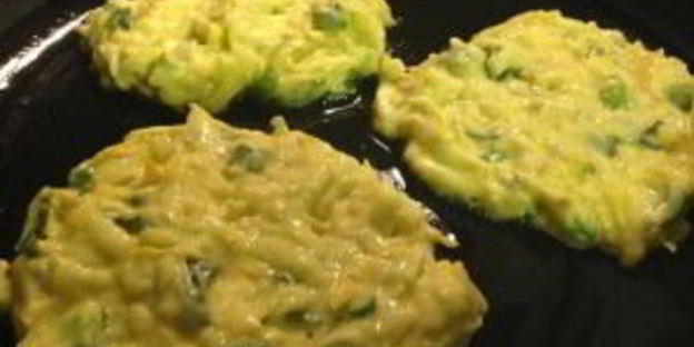 кабачковые оладьи минутка