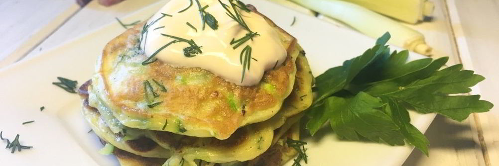 Кабачковые оладьи на кефире