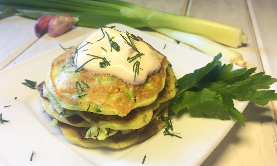 Рецепт кабачковых оладий на кефире