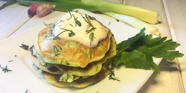 кабачковые оладьи на кефире