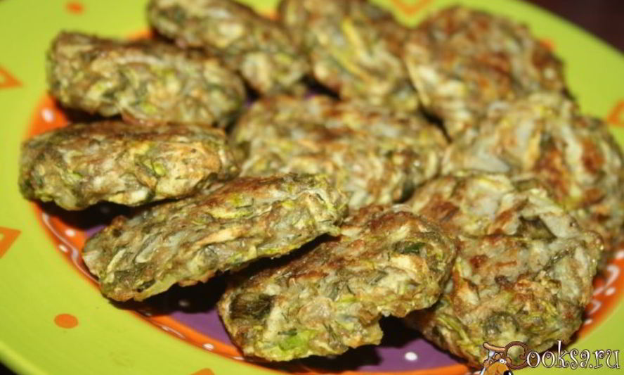 Рецепт кабачковых оладий в духовке без масла