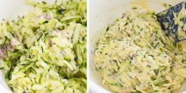 кабачковые оладьи в духовке