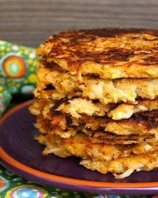 Капустно-картофельные оладьи