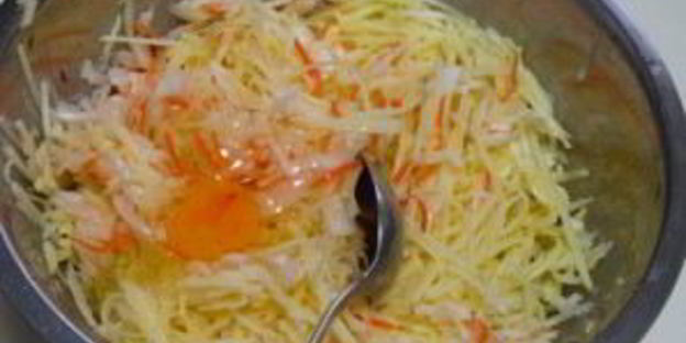 капустно-картофельные оладьи