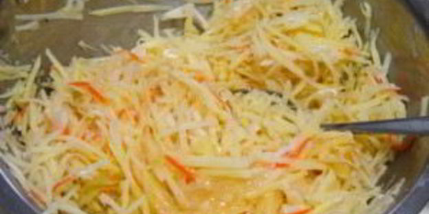 капустно-картофельные оладьи