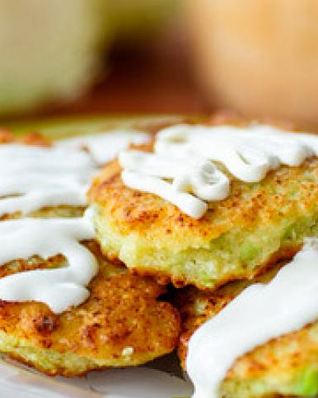 Капустные оладьи