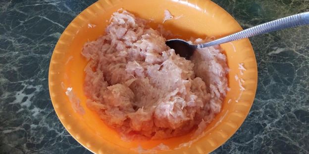 картофельно-куриные оладьи