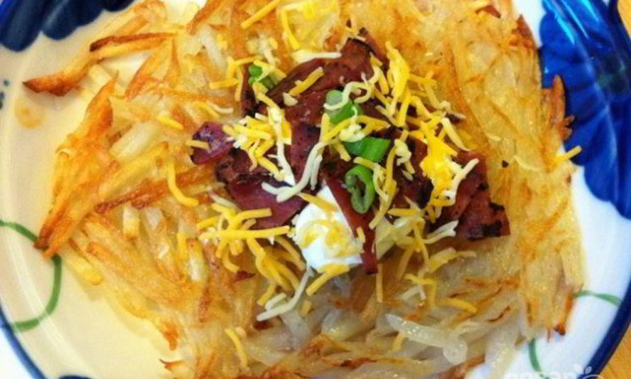 Рецепт картофельных оладий с беконом