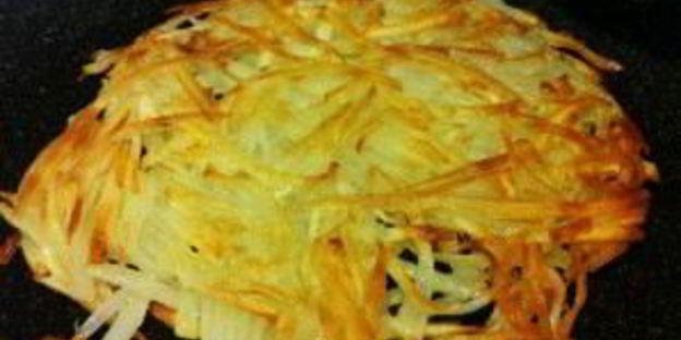 картофельные оладьи с беконом