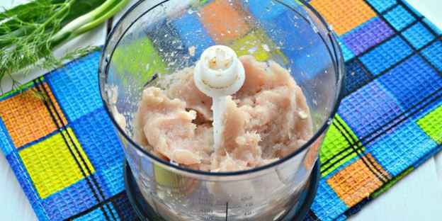 картофельные оладьи с куриным фаршем