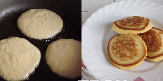 кукурузные оладьи