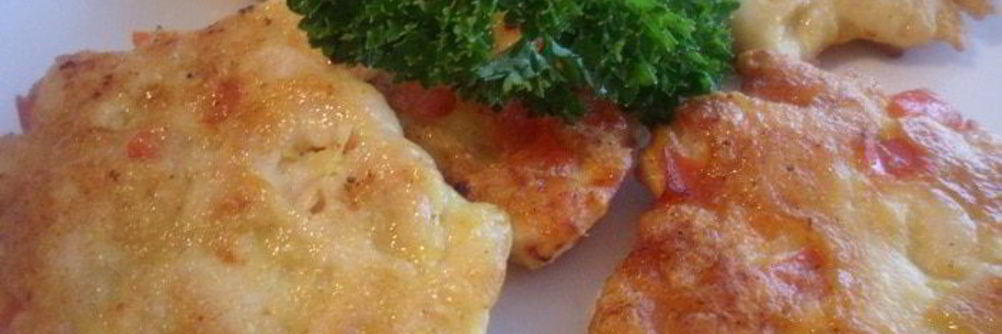 Куриные оладушки с перчинкой