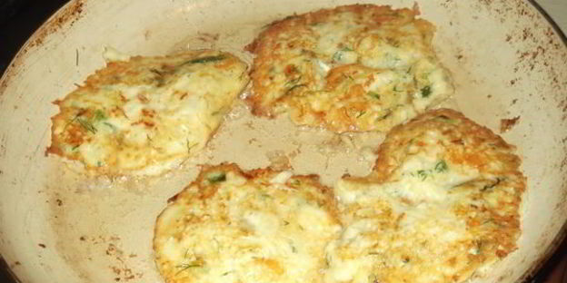 оладьи из кабачка с сыром