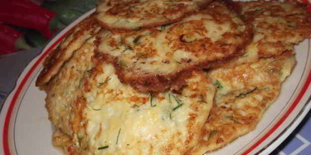 оладьи из кабачка с сыром