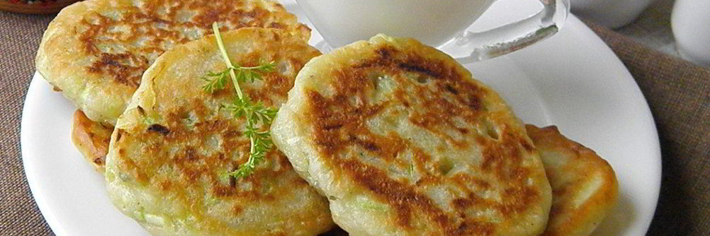 Оладьи из кабачков на кефире