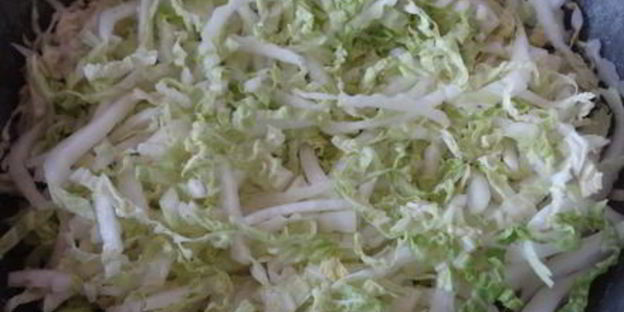 оладьи из пекинской капусты с огуречным соусом