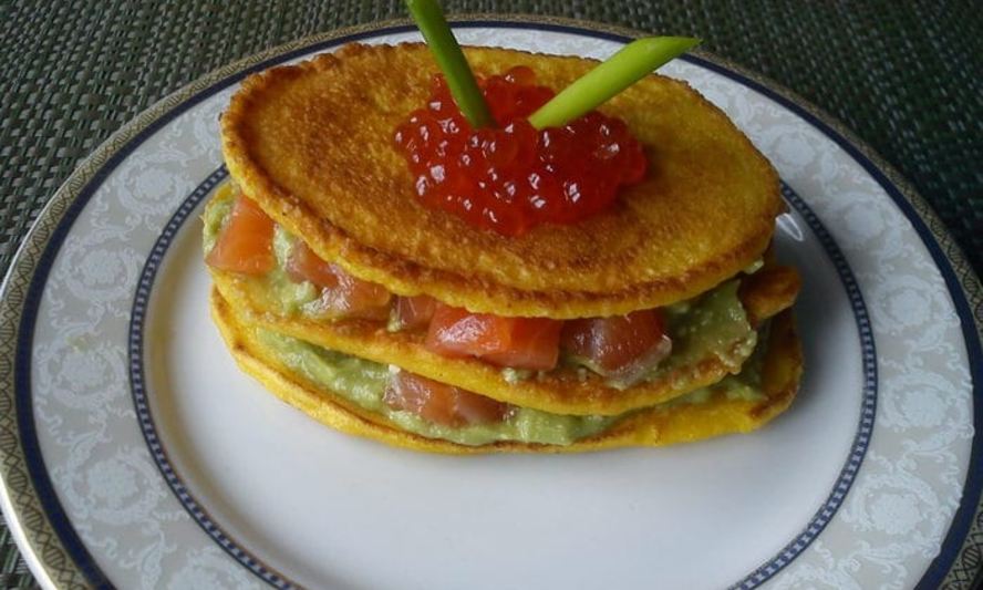 Рецепт оладий из тыквы с семгой