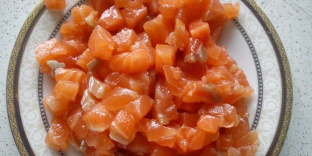 оладьи из тыквы с семгой