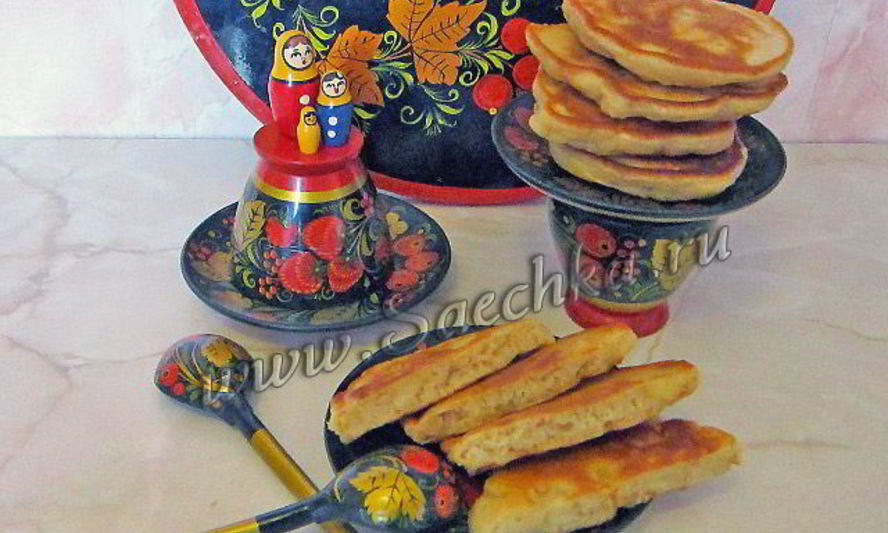 Рецепт оладий с яблоками