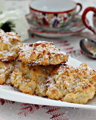 Оладьи творожные с яблоками