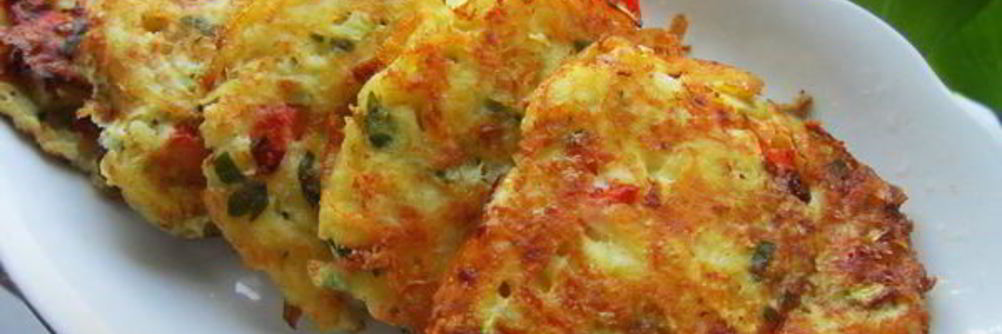 Овощные оладьи с сыром