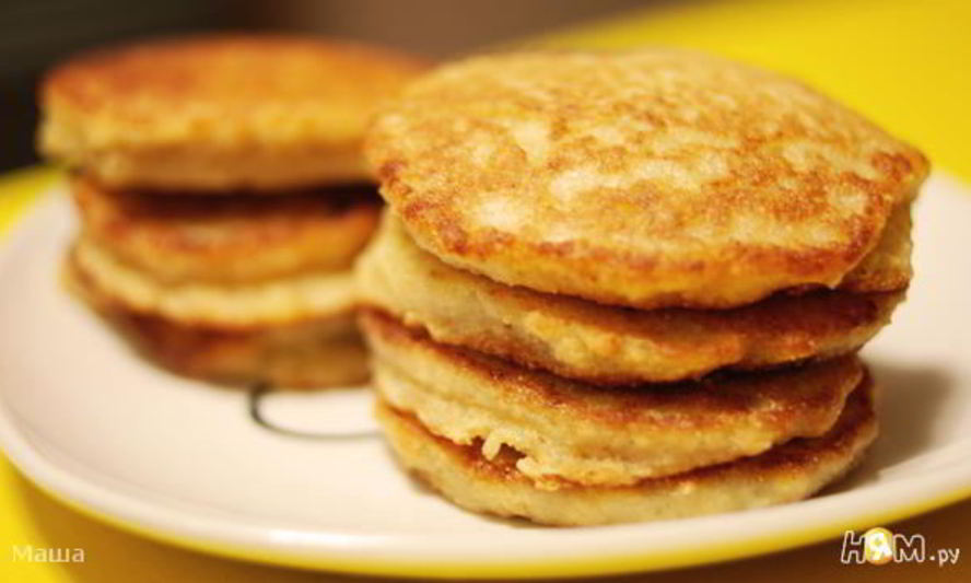 Рецепт овсяных оладий с бананом